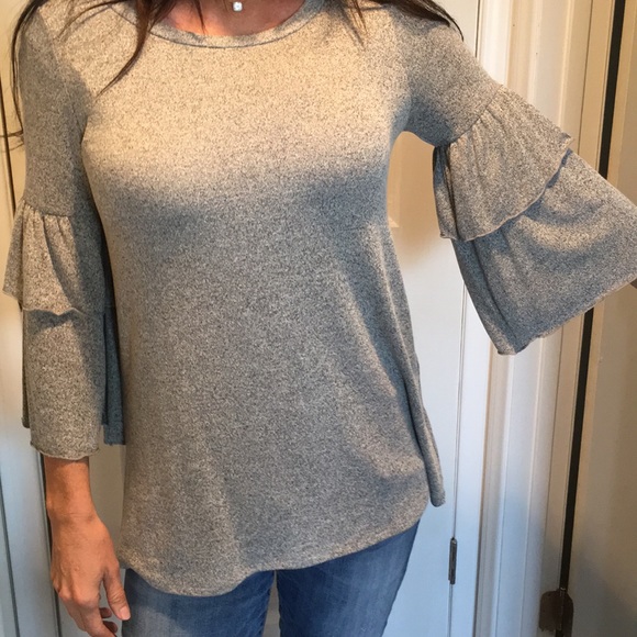 Stevie Hender charcoal grey top brand new - Picture 6 of 6